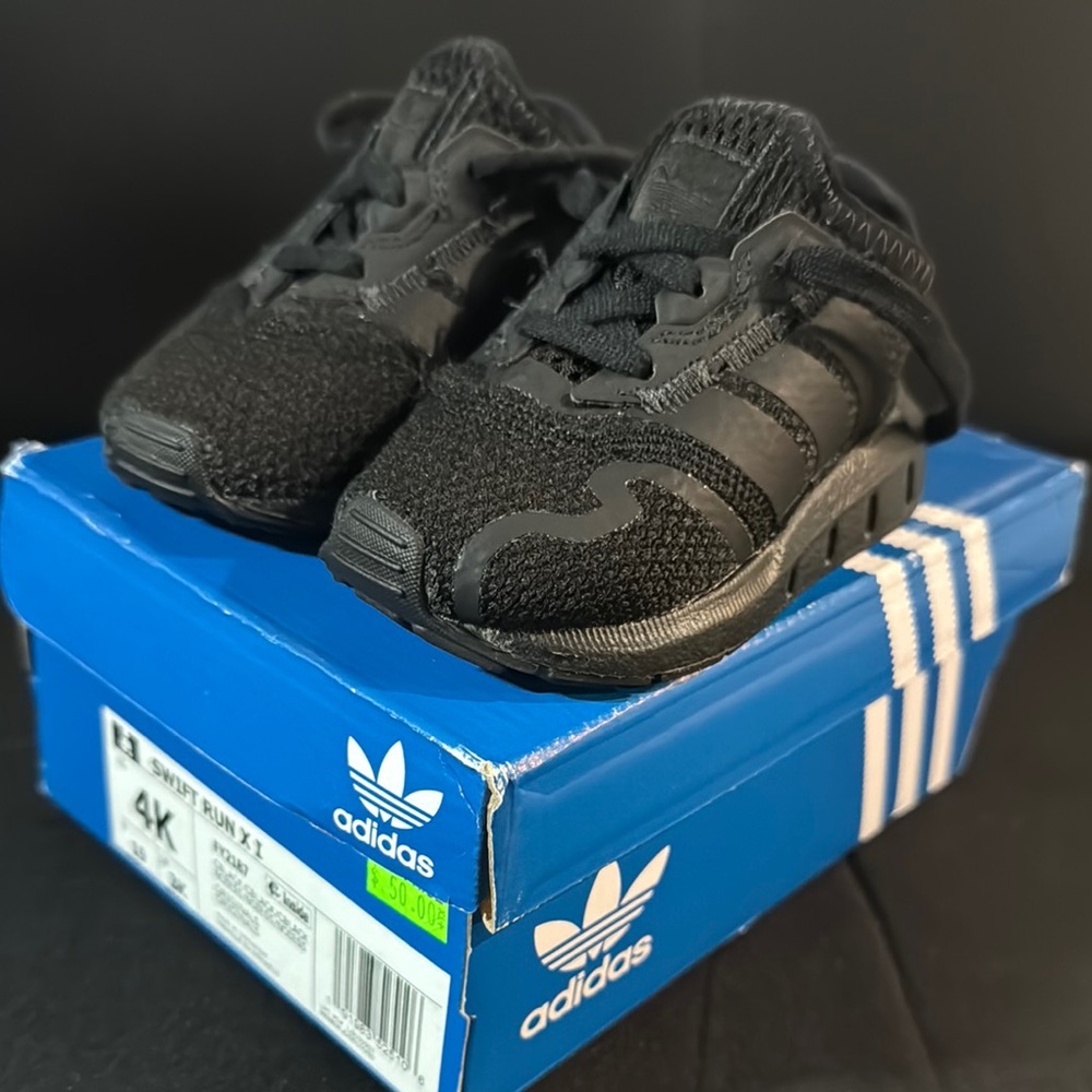 Adidas Kids Black Sneakers
